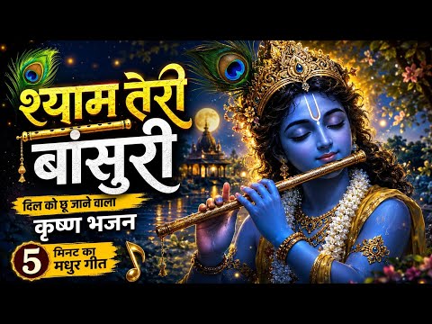 श्याम तेरी बांसुरी ❤️ |  5 मिनट का मधुर श्री कृष्ण भक्ति गीत | Krishna Bhajan 2026