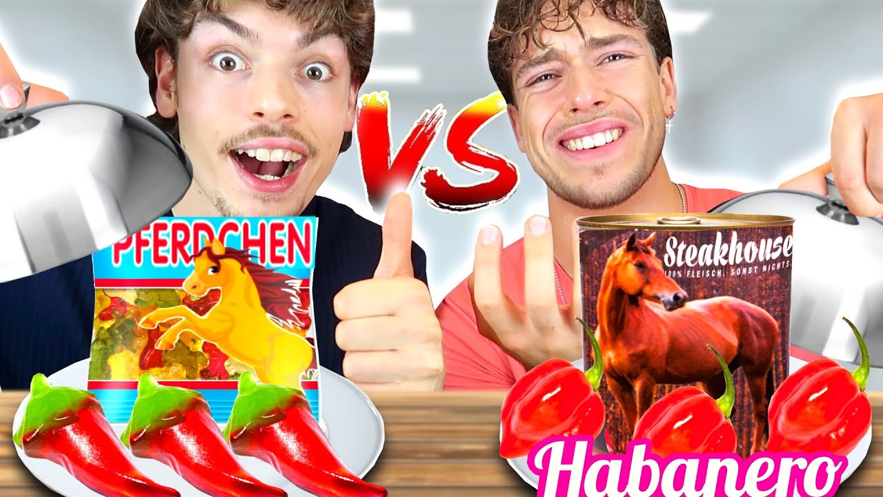 Ich Bin Gummi Den Du Essen Kannst GUMMI Essen VS ECHTES Essen CHALLENGE EXTREM !!! - YouTube