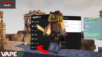 Cheating on Hypixel Bedwars Duels | Vape V4