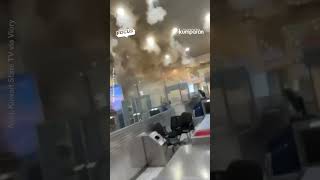 CCTC Rekam Bandara Internasional Kuwait Dihantam Drone Iran yang Targetkan Pangkalan AS