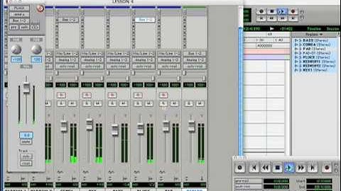 Lesson 4.02: Basic Mixing Part 2 Pro Tools 7 LE Tutorial