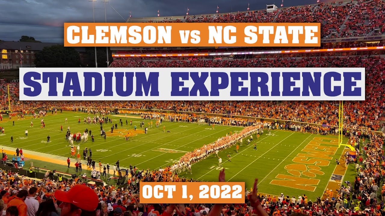 Clemson vs NC State Stadium Experience Sat, October 1, 2022 YouTube