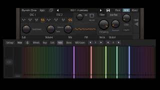 Metra New Cast P5 on a synth