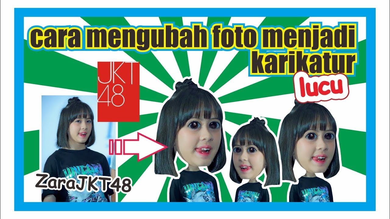 Tutorial Membuat Karikatur Foto Dengan PicsArt X JKT48 MUDAH