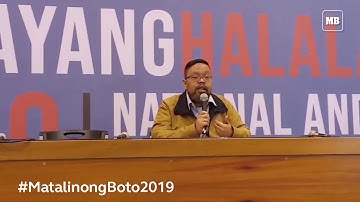 Comelec spokesperson James Jimenez holds press conference regarding the incident