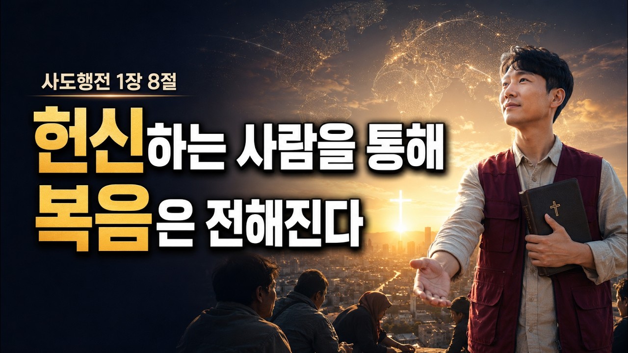 사도행전 1장 8절 헌신하는 사람을 통해 복음은 전해진다 새몸교회 차병희목사 설교