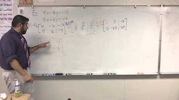 Solving System of Equations using Matrix Row Reduction
