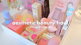aesthetic beauty haul 🌸🌼 | k-beauty + local favorites | watsons haul | philippines