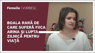 Ina Galouza vorbește despre boala rară de care suferă fiica Arina și lupta zilnică pentru viață