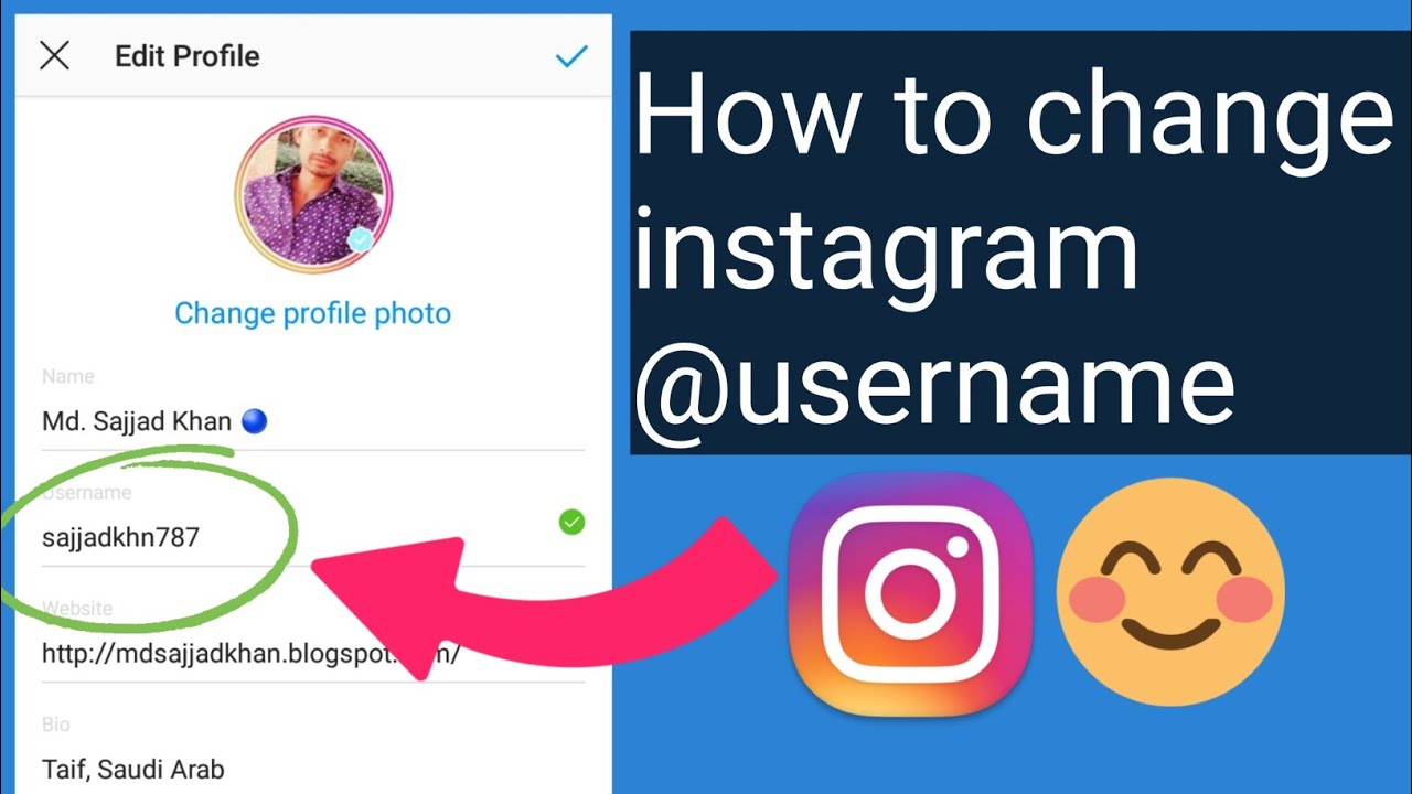 How to change instagram @username by smartphone || Bangladesh || 2020 ...