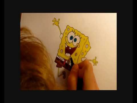 AMAZING SPEED DRAWING OF SPONGEBOB !! BY DRAWMETHE...