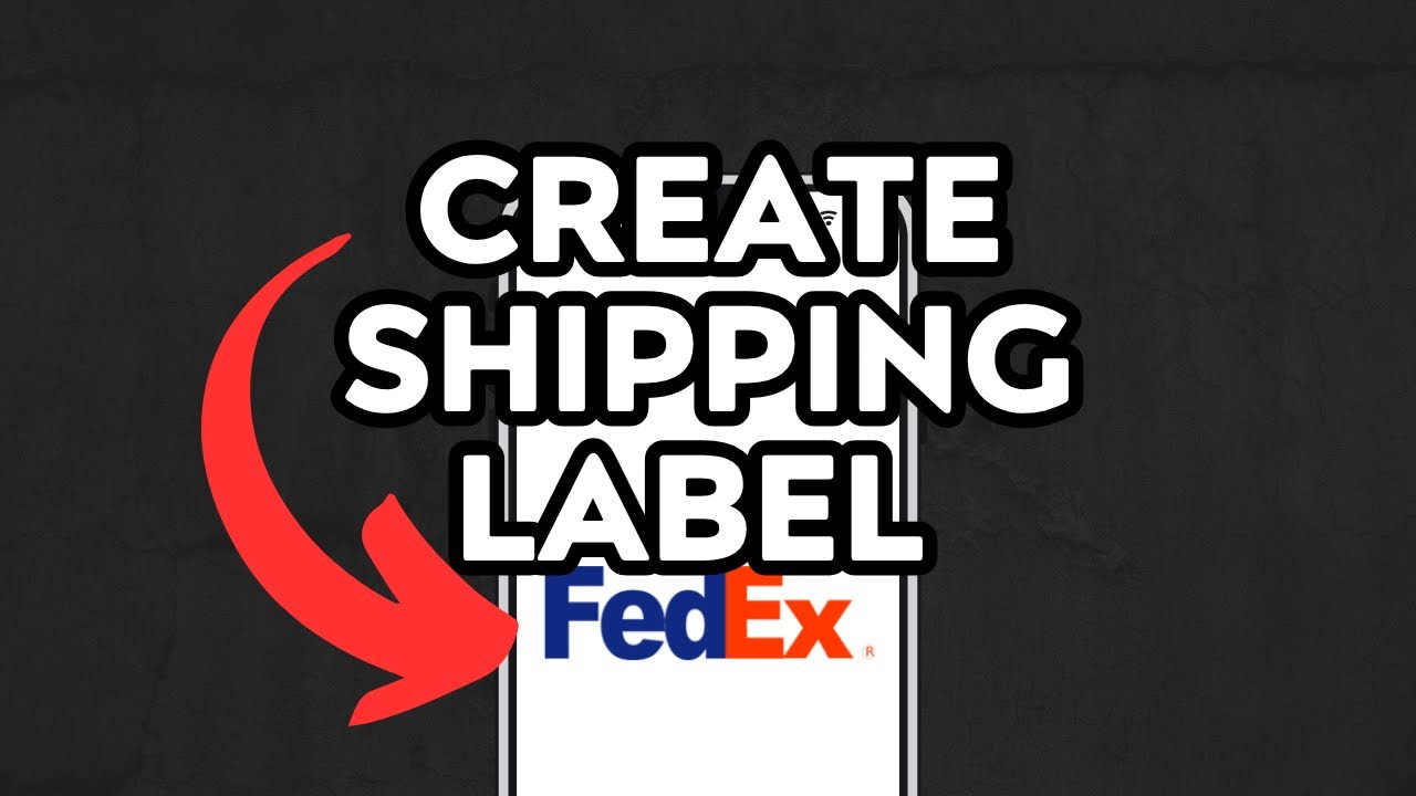 NEW! How To Create Fedex Shipping Label - YouTube