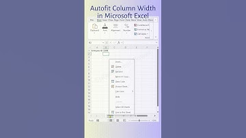 How to Autofit Column Widths After Data Entry in Excel