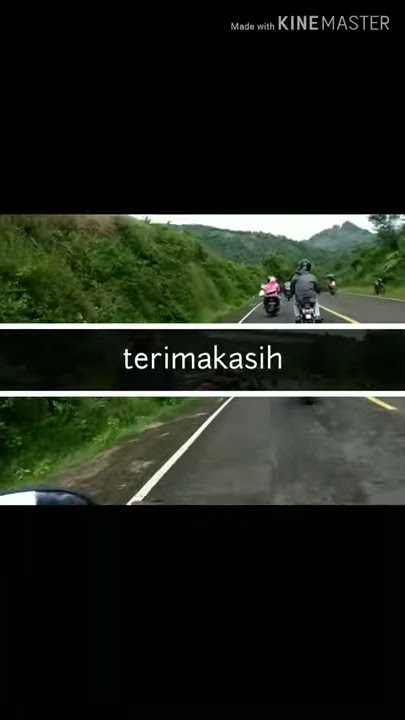 Hasil edit video sederhana menggunakan kinemaster (touring cb)