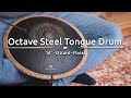 Octave steel tongue drums black d kurd floral design  ostd1bke  meinl sonic energy