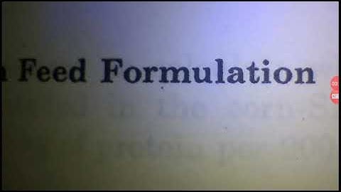 Broiler type Chicken Feed Formulation using Trial and Error Method