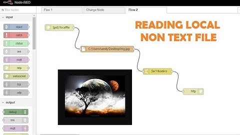 NODE RED || READING LOCAL NON TEXT FILE