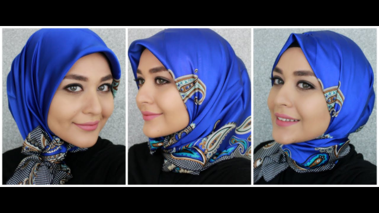 3 Turkish Inspired Hijab Styles Square Silk Scarf From Armine