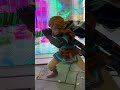 Tears of the kingdom link statue at nintendo nyc launch