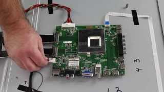 Vizio TV Repair  E601iA3 Main Board Replacement for No Picture  No Sound, bad HDMI, No Internet