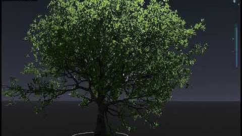 Night scene conceptual tree - speedtree.