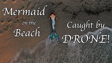 Real Mermaid on the Beach Caught by Drone!