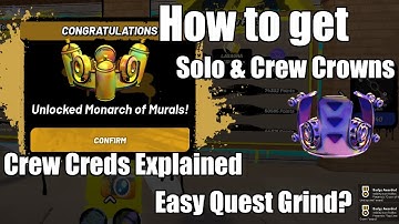 How to get Crew & Solo Crowns in The Takeover | How to earn Crew Creds | EASY? Games to farm?
