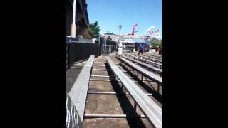 Drunk man at summerfest in Milwaukee dancin