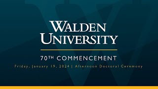 Winter 2024 Friday Afternoon Doctoral Commencement Ceremony