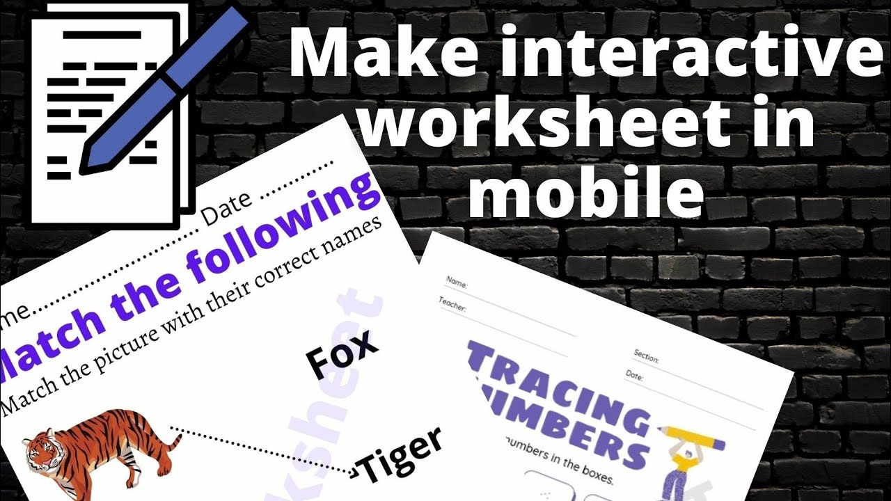how-to-make-worksheet-in-mobile-youtube