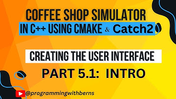 Coffee Shop Simulator with Unit Testing in Catch2 - Demonstration of the menu program | OOP in C++