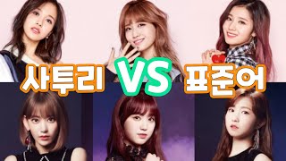 일본 사투리 쓰는 트와이스와 표준어 쓰는 아이즈원 비교해보기!!日本の方言を使うトゥワイスと標準語を使うアイズワンを比べてみた!!