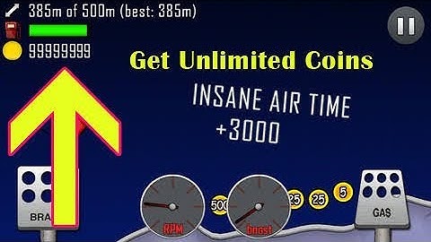 Hill Climb Racing Hack/Cheat Unlimited coins + gems free (No Root)