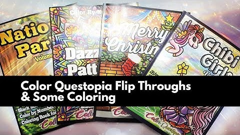 NEW RELEASES!! 😊| Color Questopia Flip Throughs & Some Coloring