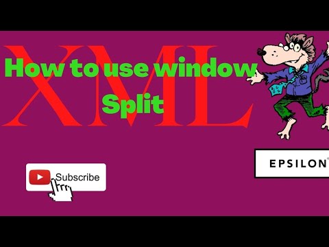 How to use window split in XML | espilon | Tamil