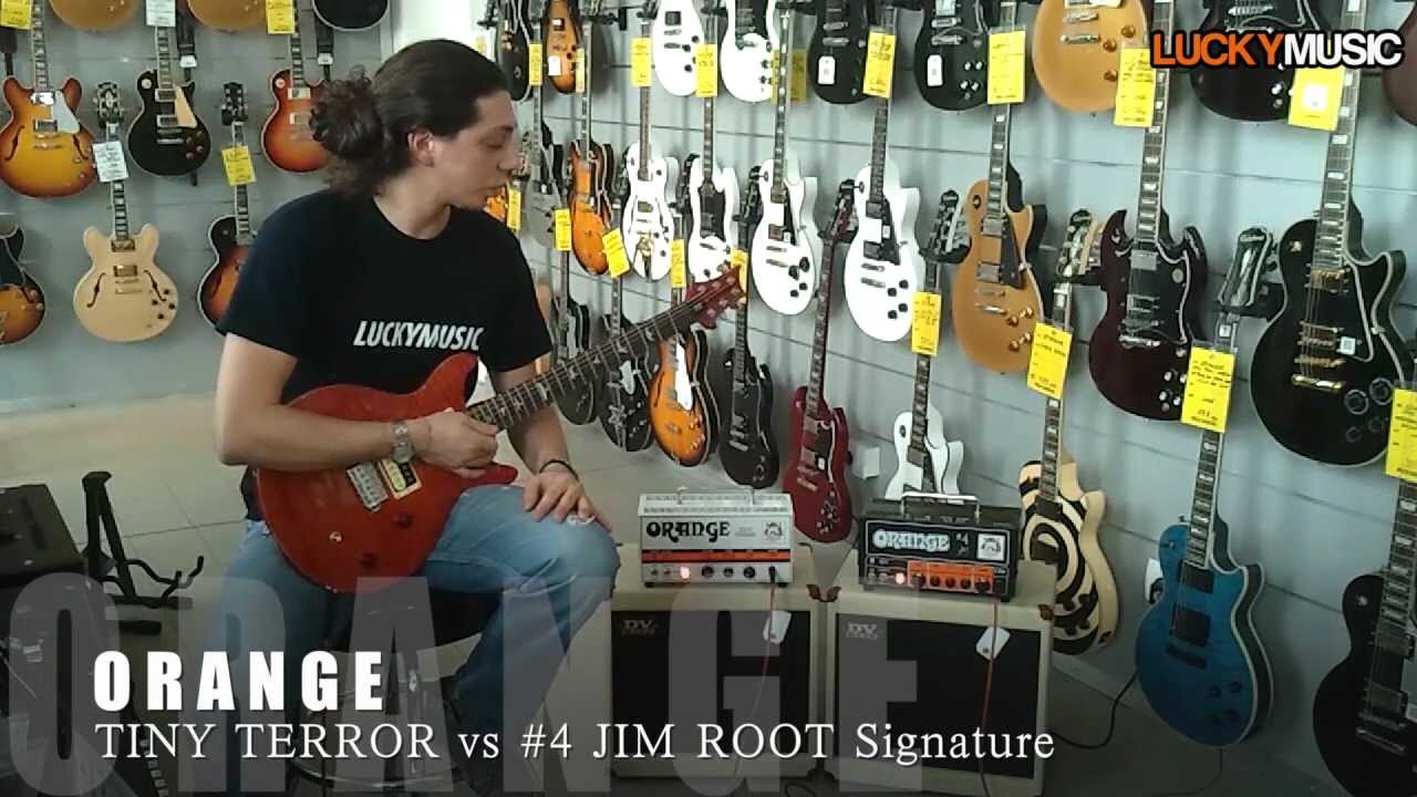 TINY TERROR Vs 4 JIM ROOT Signature ORANGE COMPARISON Lucky Music tiny-terror-vs-4-jim-root-signature-orange-comparison-lucky-music