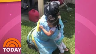 Mom Who Recovered From Coronavirus Tearfully Reunites With Her Little Girl | TODAY