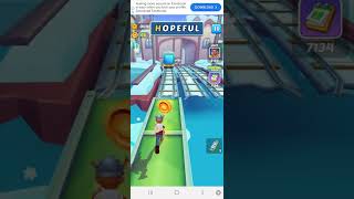 Subway princess run game on mobile.(1)