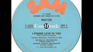 Video thumbnail of "Rhyze - I Found Love In You (12 Inch 1980)"