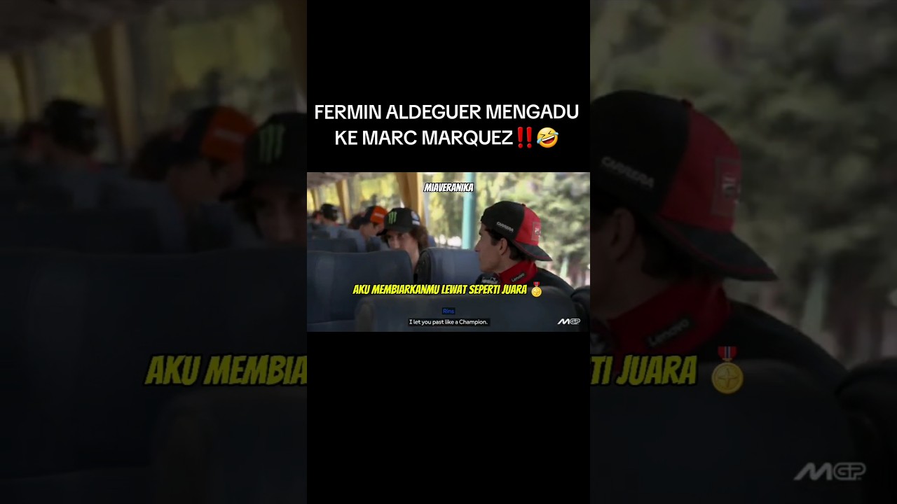 FERMIN ALDEGUER MENGADU KE MARC MARQUEZ‼️🤣 
