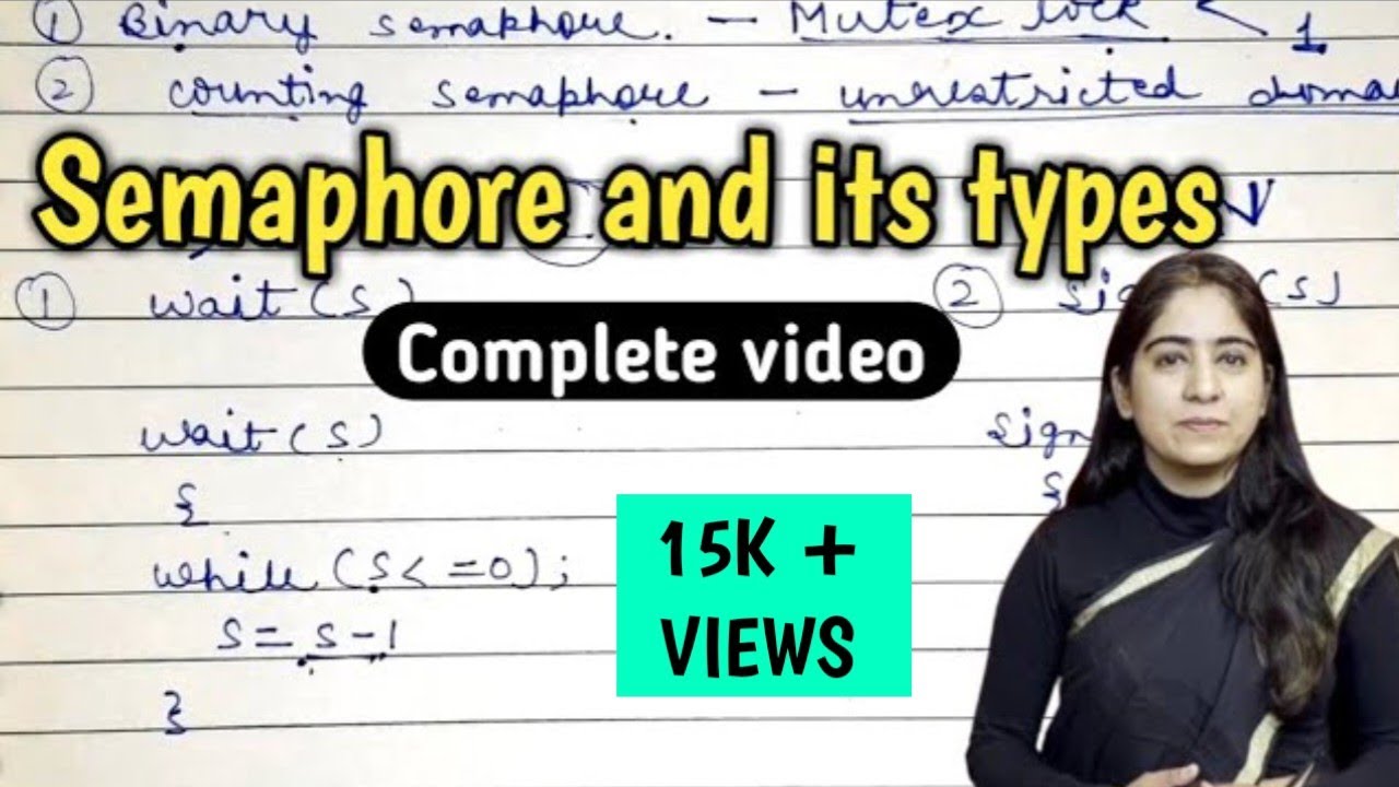 Semaphore in operating system | Binary and Counting semaphore in OS ...