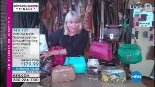 Patricia Nash Sabina Leather Drawstring Bag with Pouch