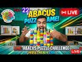🛑LIVE 🧩 play with puzzle game challenge. part-22 #asmr#puzzle#Abacus