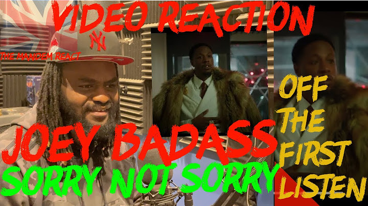 JOEY BADASS Sorry Not Sorry OFF THE FIRST LISTEN Music Video Edition