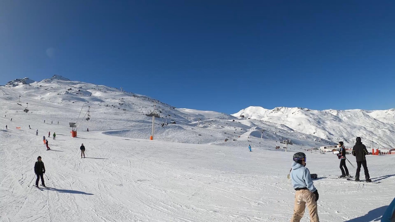 Piste Blue Bd du Telepherique & Gentiane   Les 3 Vallees Val Thorens West