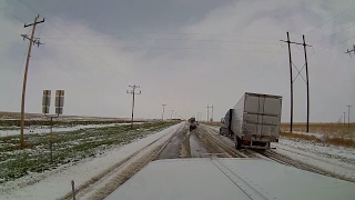 #99 Stuck in the Snow Road Closed The Life of an Owner Operator Flatbed Truck Driver Vlog