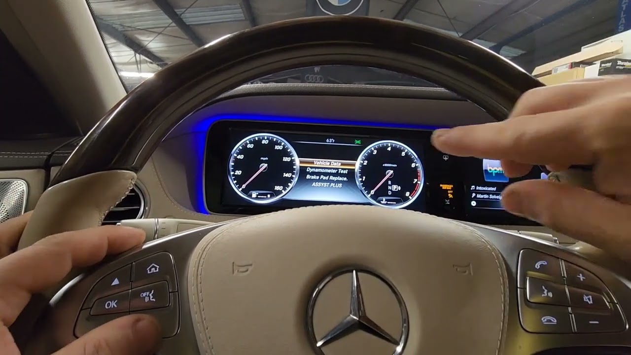 ЗАМЕНА ЗАДНИХ ТОРМОЗОВ MERCEDES S550 W222 ПРОЦЕДУРА АКТИВАЦИИ И ДЕАКТИВАЦИИ РЕЖИМА СЕРВИСА