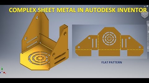Complex Autodesk Inventor Sheet metal  || Inventor Sheet metal || 3d drawing Tutorials || 3d Cad