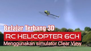 Belajar cara terbang 3d rc helicopter menggunakan simulator | Cara menerbangkan helicopter terbalik screenshot 1
