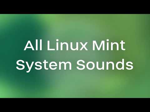 All Linux Mint System Sounds